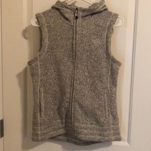 North Face hooded winter vest